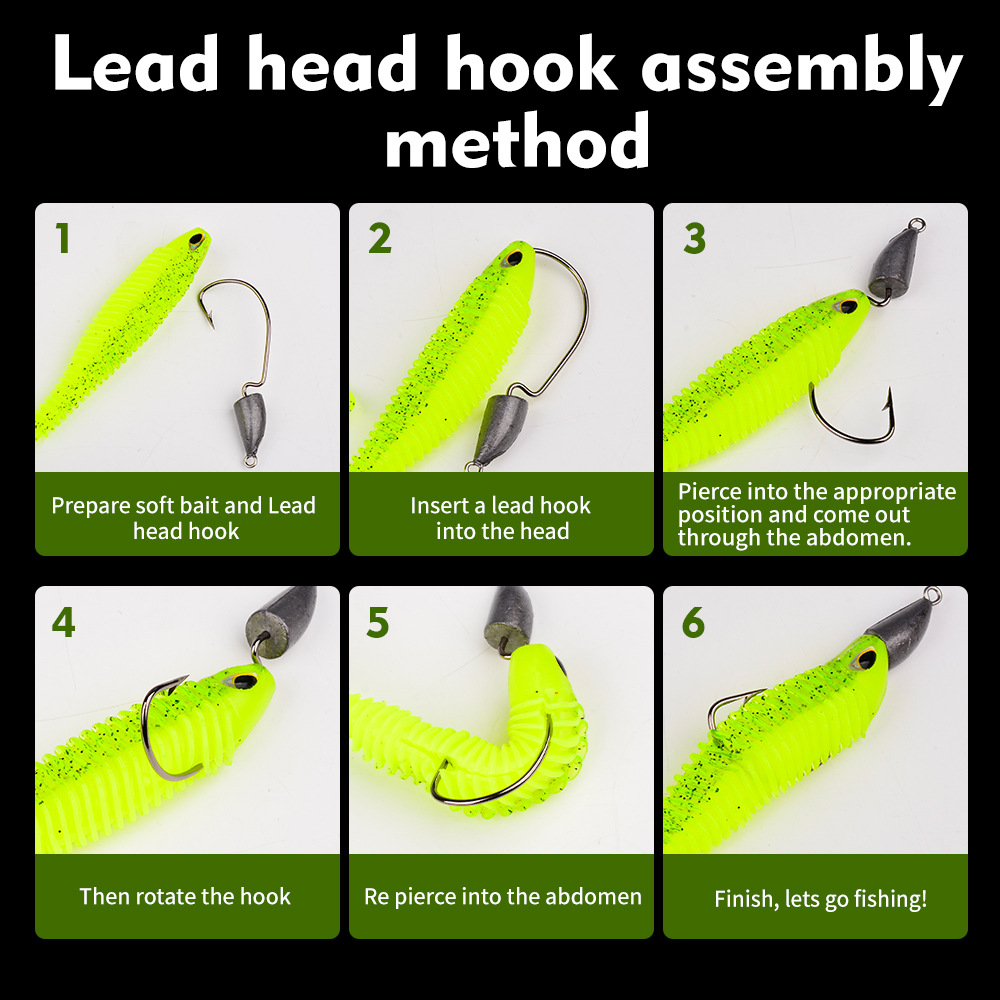 Sunflower Thread T‑Tail Soft Worm Lure DW6130 thumb 3