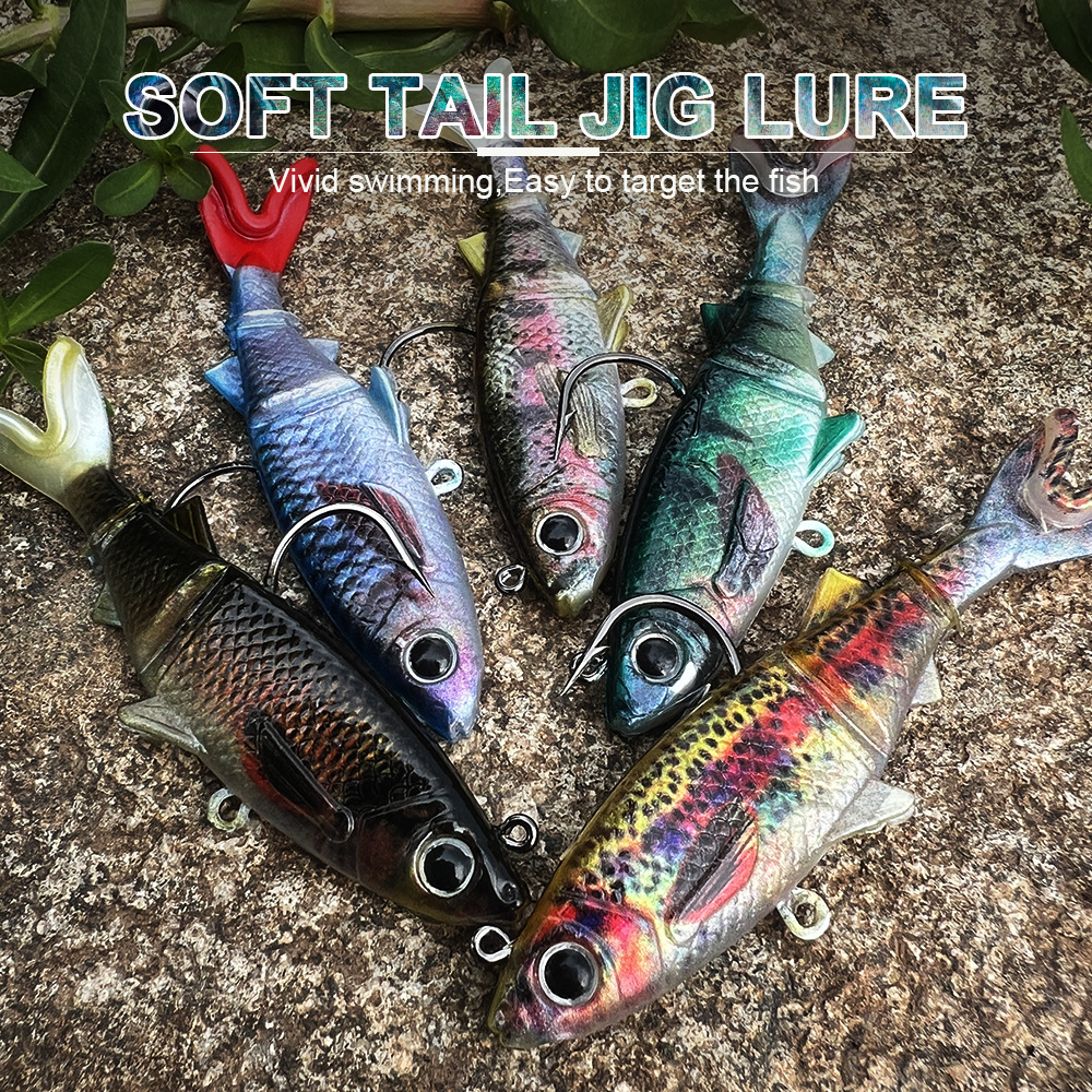 Sunflower Lead Head Soft Swimbait Lure DW6093 Single Hook thumb 10
