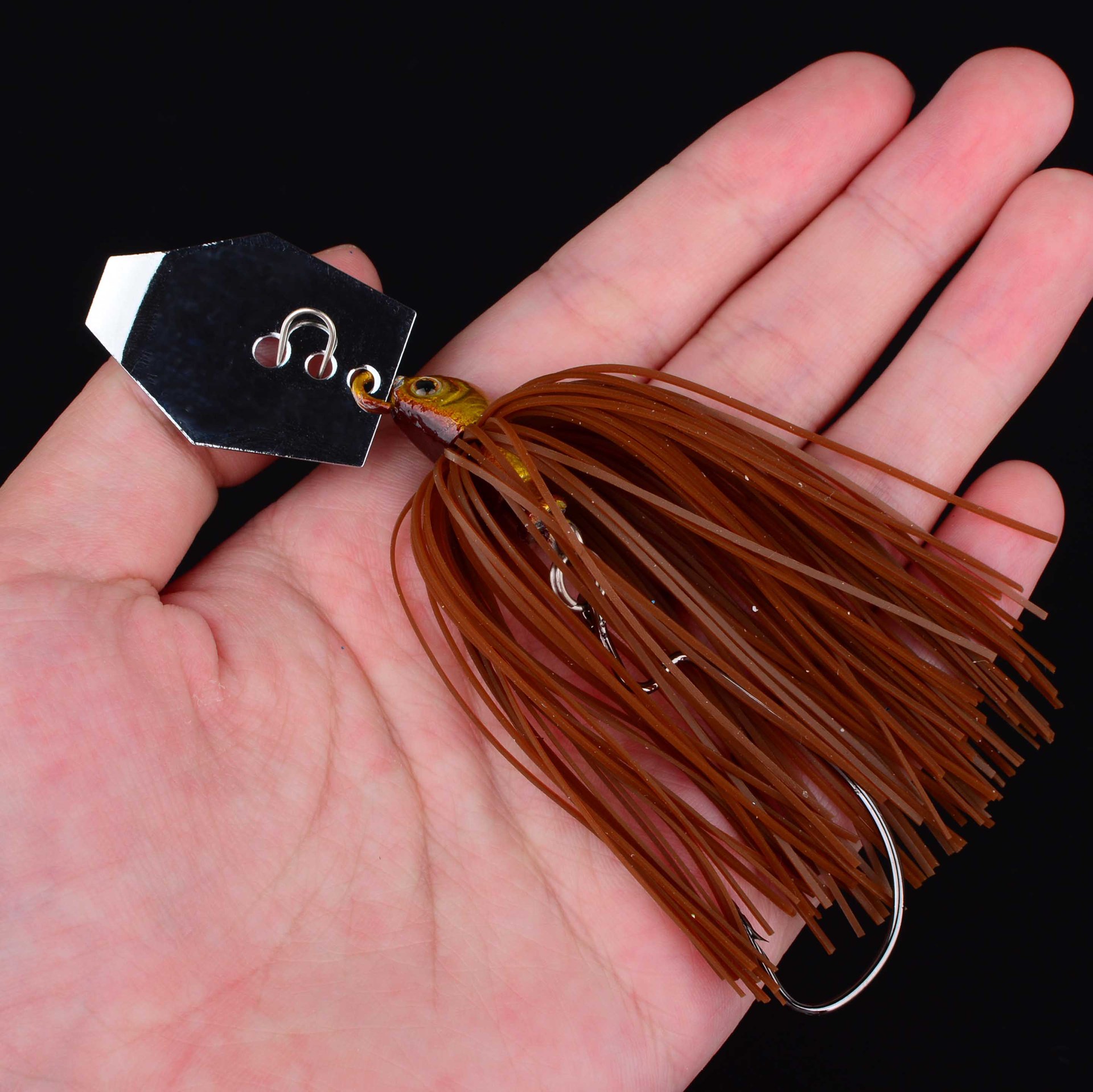 Sunflower Chatter Bait Buzz Lure 9cm 12.5g Anti-Hang Spinner Jig For Bass Fishing thumb 7