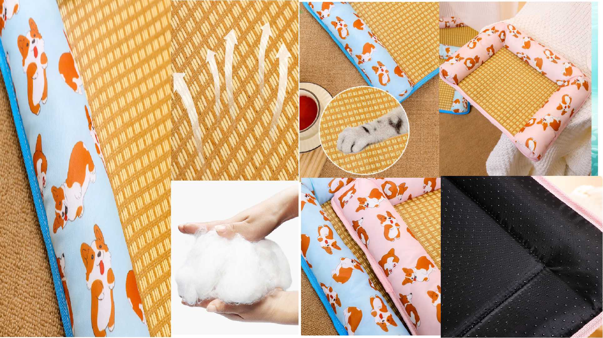 Summer Rattan Cooling Pet Bed thumb 3