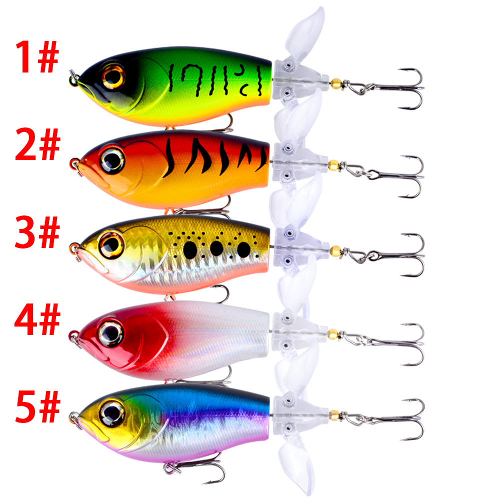 Sunflower Double Propeller Topwater Fishing Lure 9.5cm/19.2g Floating Bait thumb 3