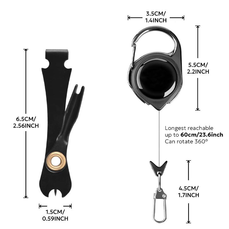 Stainless Steel Fly Fishing Line Cutter & Knot Tying Tool thumb 2