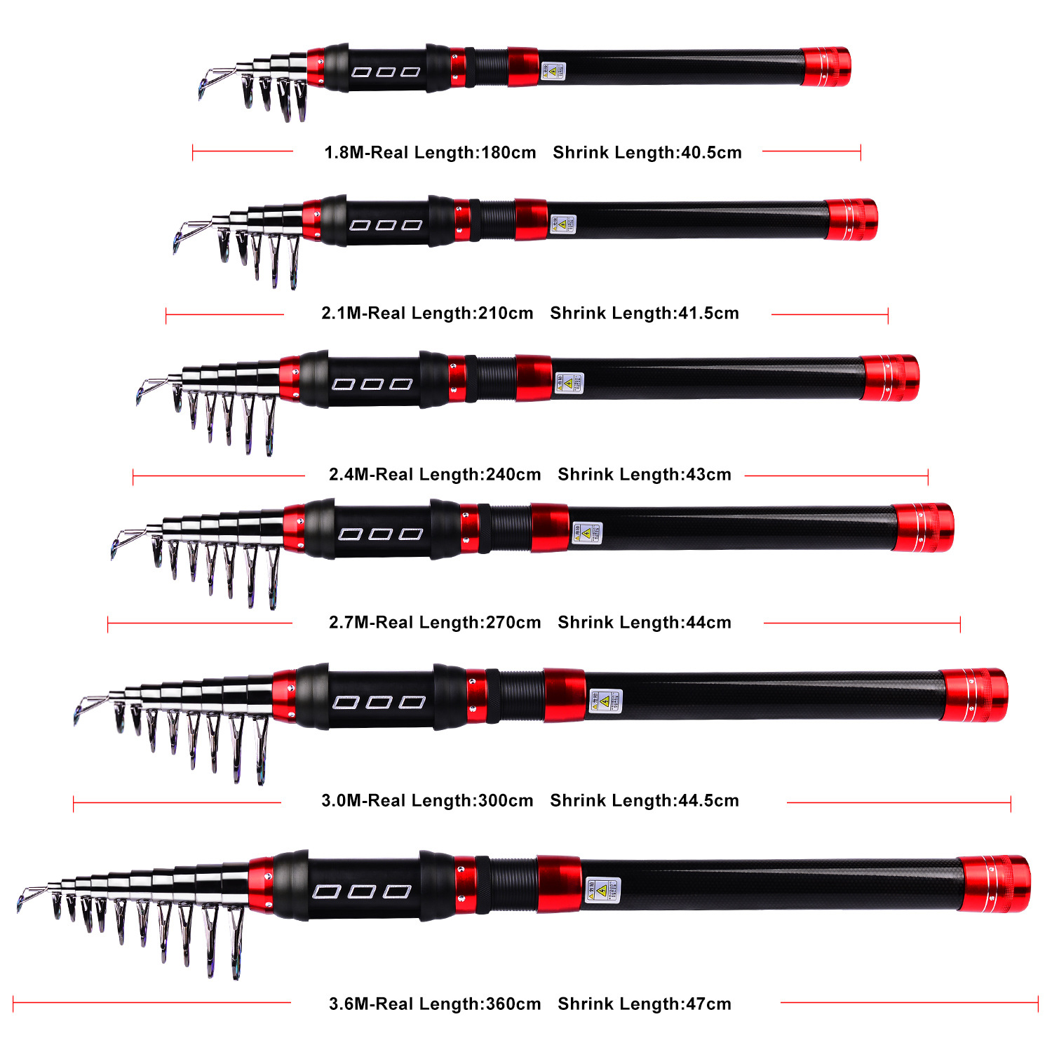 Mini Carbon Telescopic Sea Fishing Rod thumb 1