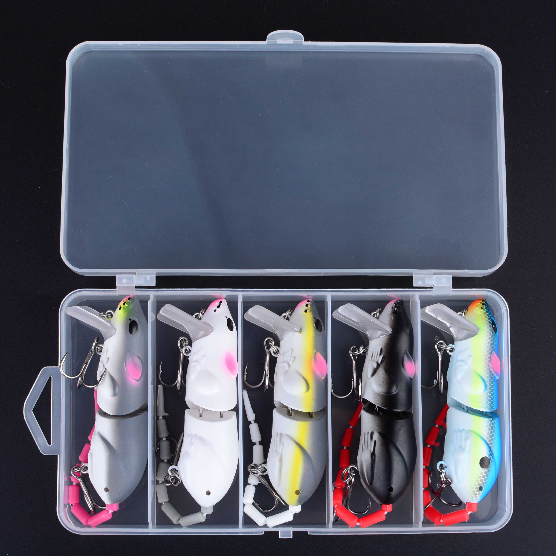 Jointed Mouse Swimbait 8cm 15.5g Hard Fishing Lure For Freshwater Predator Fish thumb 17