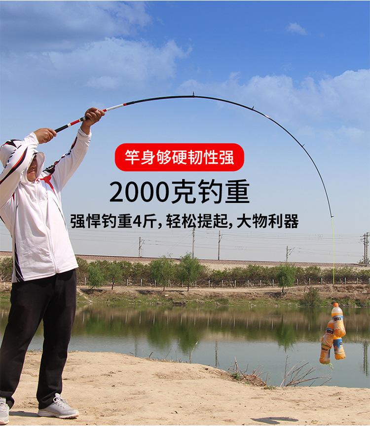 Sunflower Carbon Telescopic Fishing Rod, Soft Action Rock Fishing Rod 2.1m 2.4m 2.7m 3.0m 3.6m thumb 13