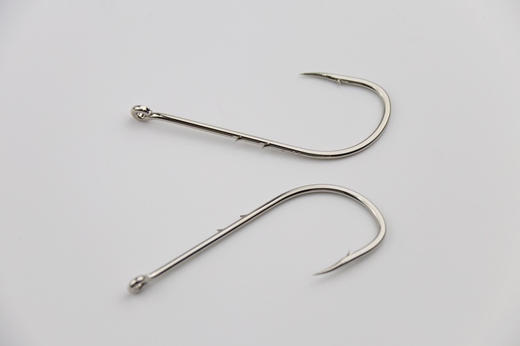 Sunflower High Carbon Steel Long Shank Double Barb Sea Fishing Hooks With Eye All Sizes thumb 6