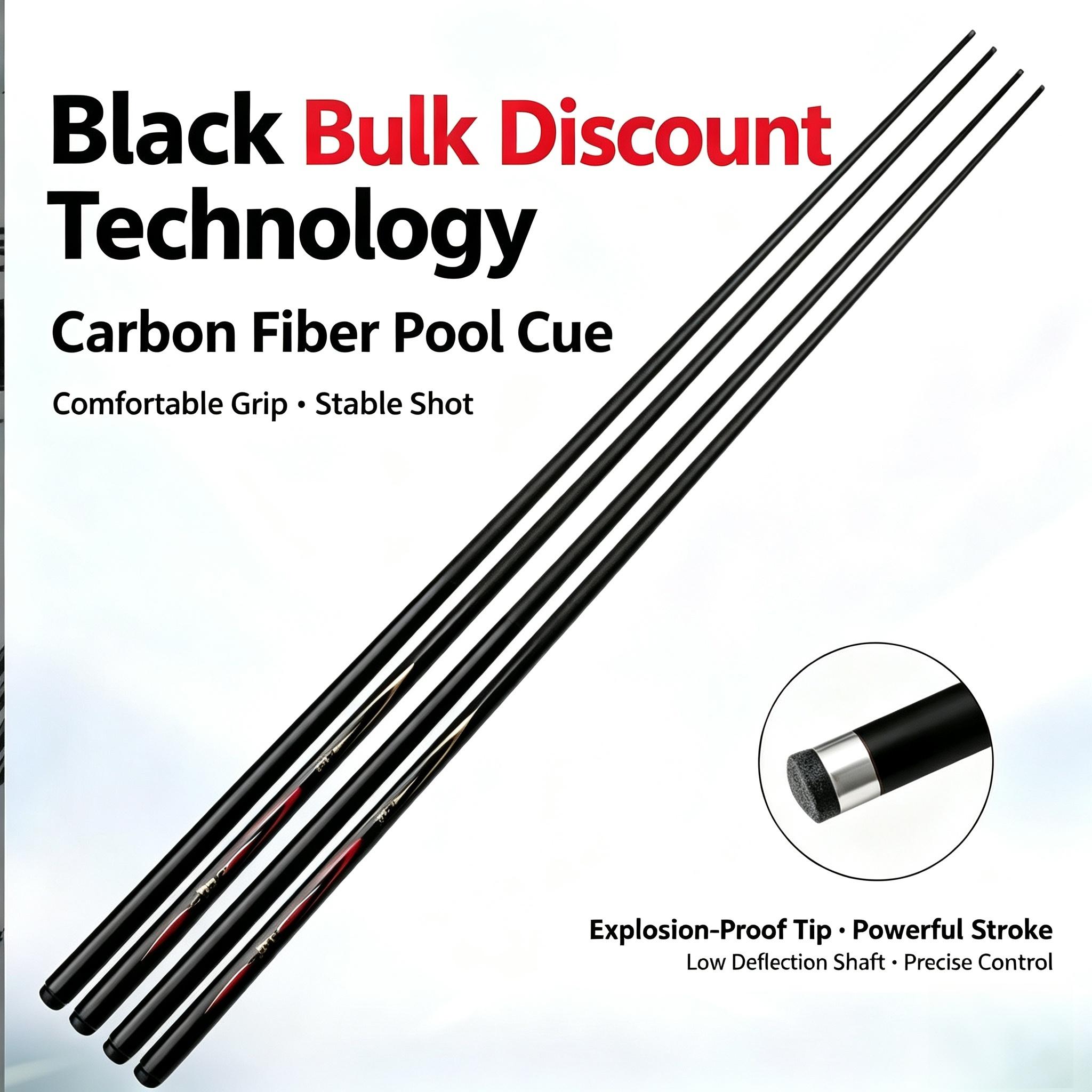 Sunflower One-Piece Carbon Fiber Billiard Pool Cue 145cm Small Tip Billiard Stick thumb 1