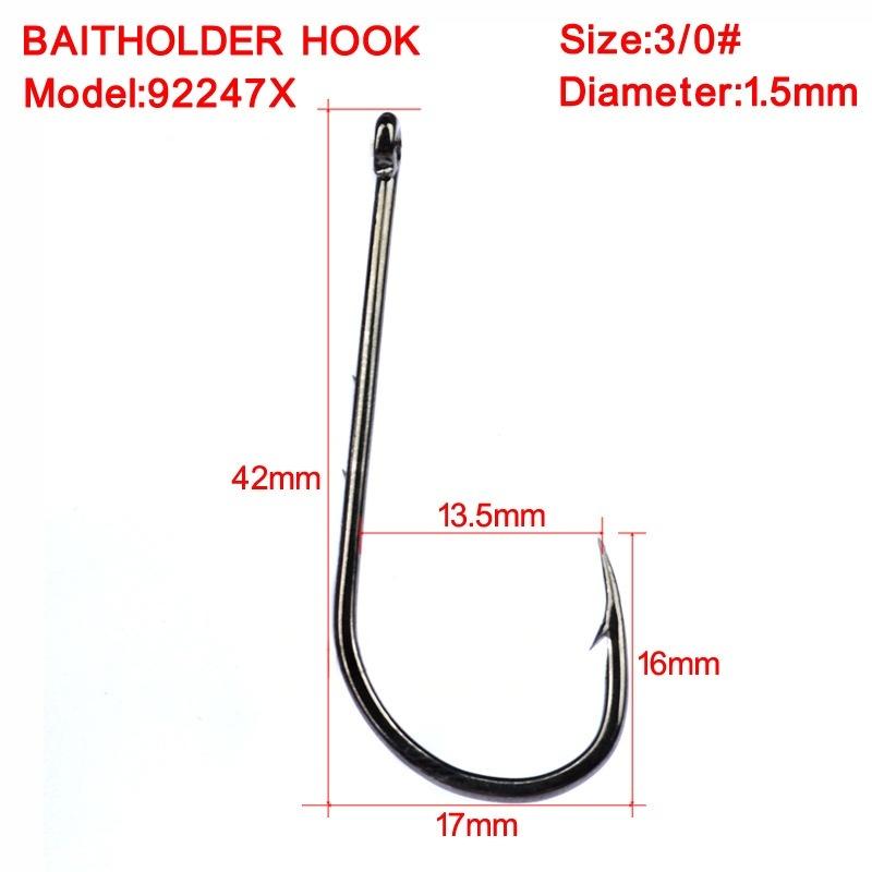 Sunflower 92247X Stainless Steel Barbed Single Fishing Hooks Sea Angling Hooks Sizes 1#-6# & 1/0#-6/0# thumb 11