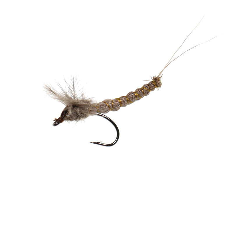 Sunflower CDC Mayfly Dry Fly Fishing Flies, Artificial Mayfly Lure for Trout & Brook Fly Fishing thumb 3