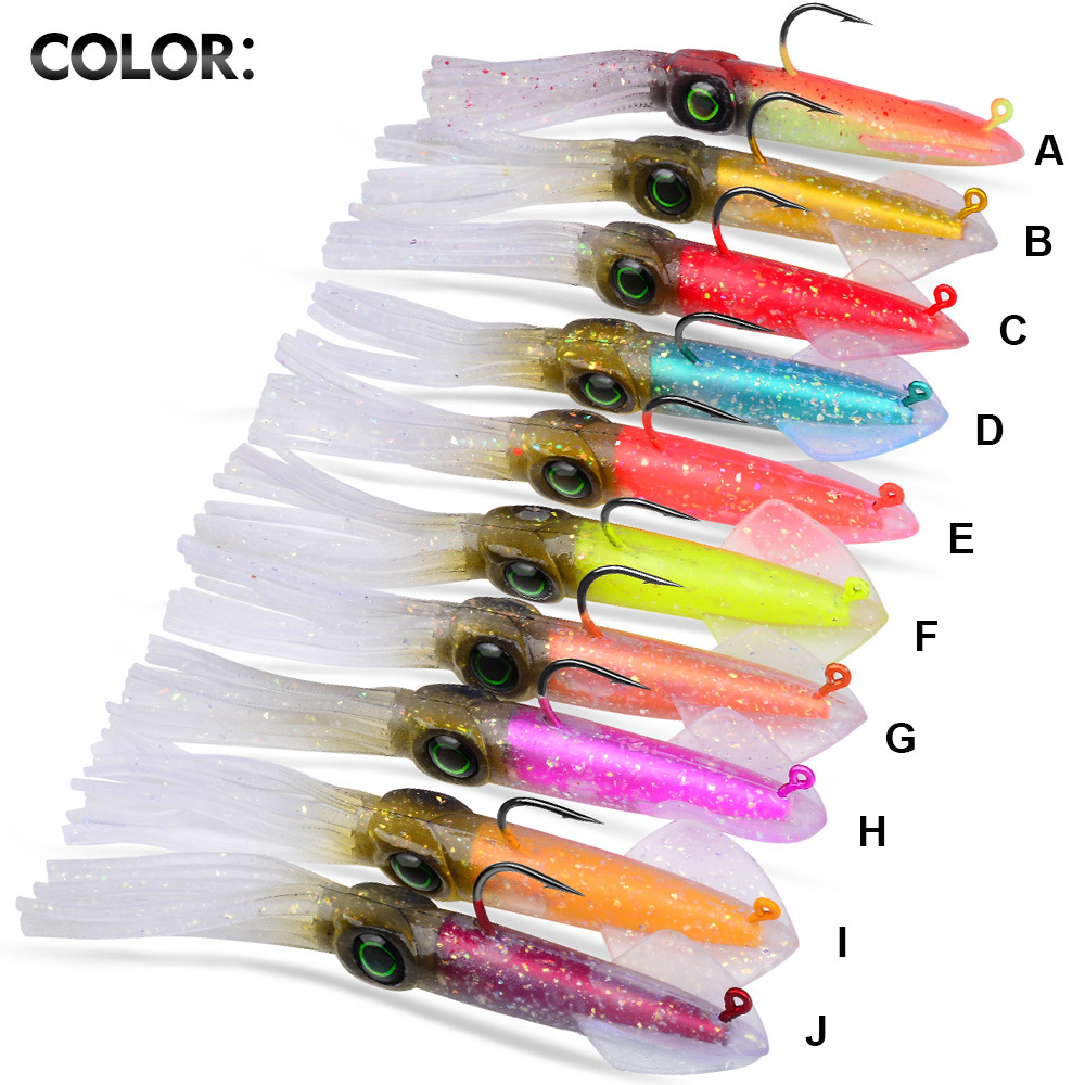 Sunflower Luminous UV Squid Soft Lure DW6127 thumb 4
