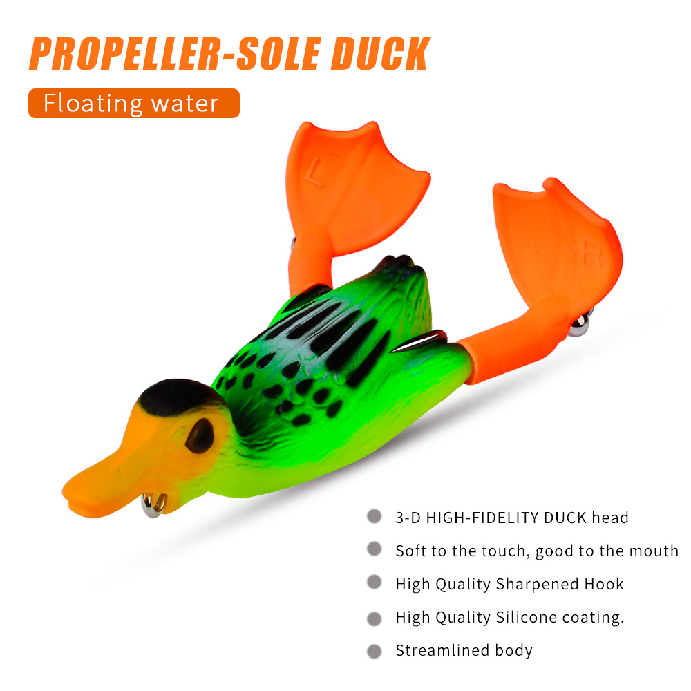 Rotating Duck Feet Topwater Tractor Lure thumb 14