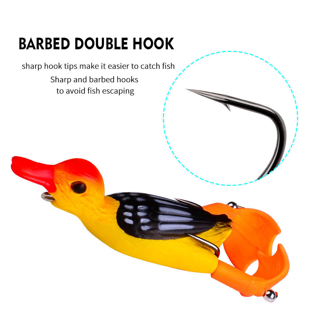 Rotating Duck Feet Topwater Tractor Lure