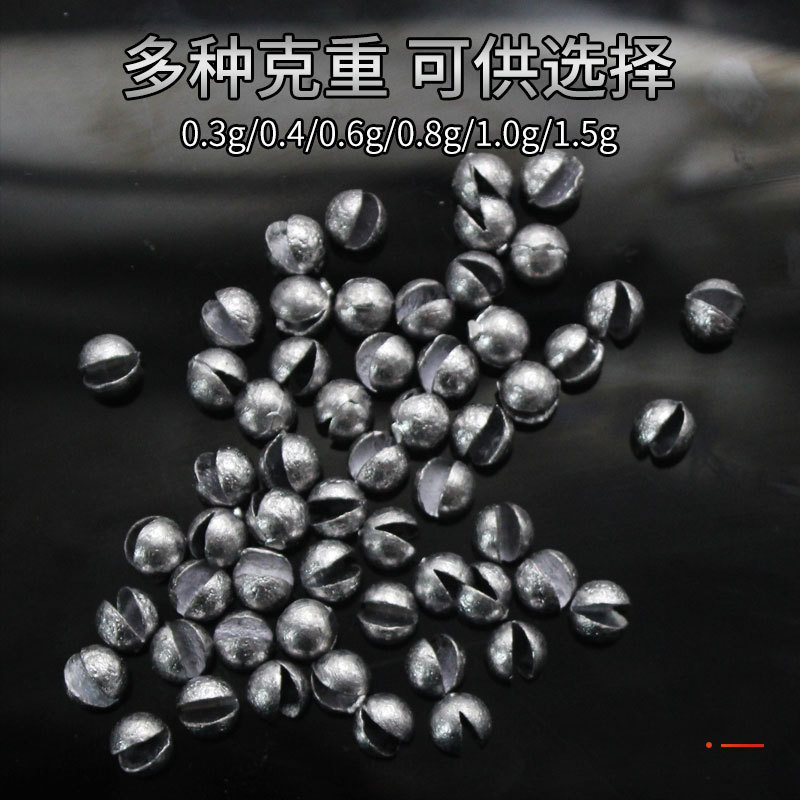 Sunflower Open Crimp Lead Sinkers Micro Fishing Split Shot Weights thumb 5