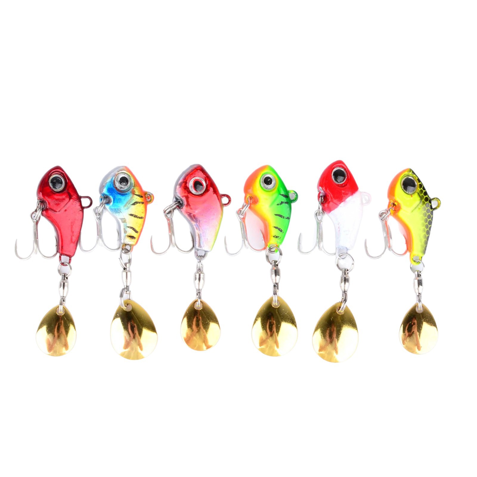 Sunflower Metal VIB Lure With Spinning Blade, Freshwater & Saltwater Fishing Bait thumb 4