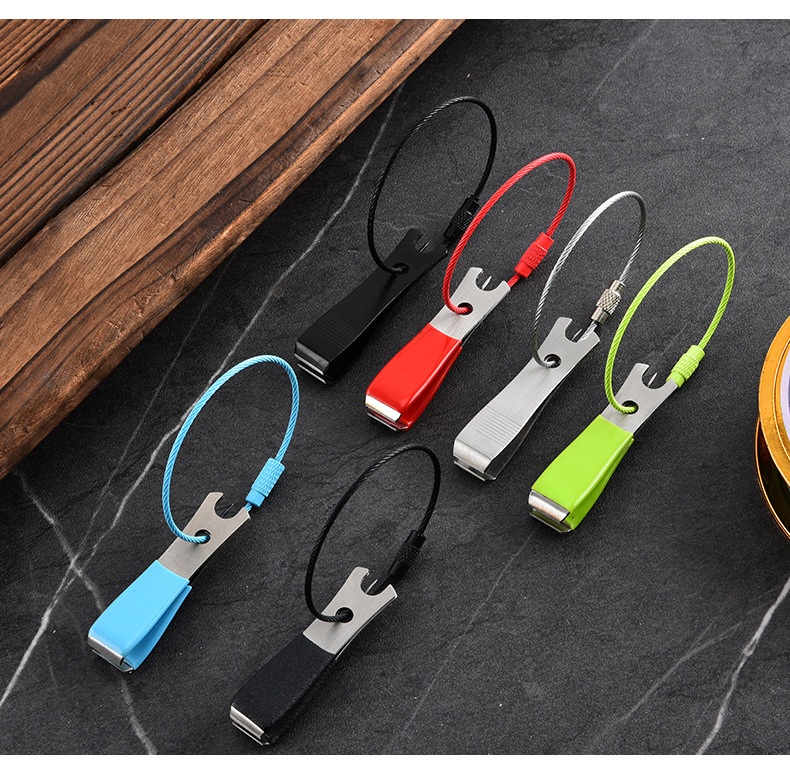 Sunflower Portable Fishing Line Cutter With Anti-Lost Lanyard Stainless Steel Line Snip For Angling thumb 2