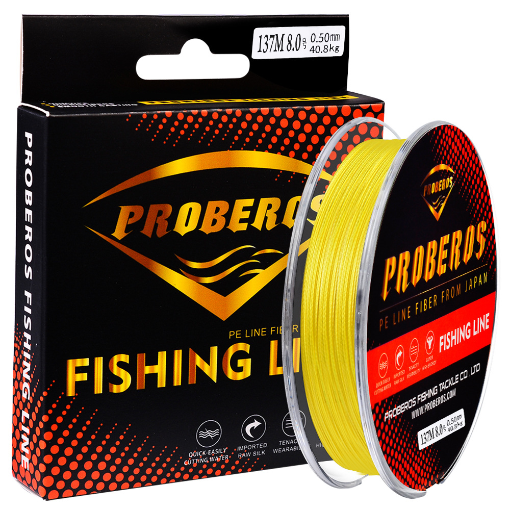 Sunflower 8 Strand PE Braided Fishing Line 137M High Strength Wear Resistant For Saltwater Lure Fishing