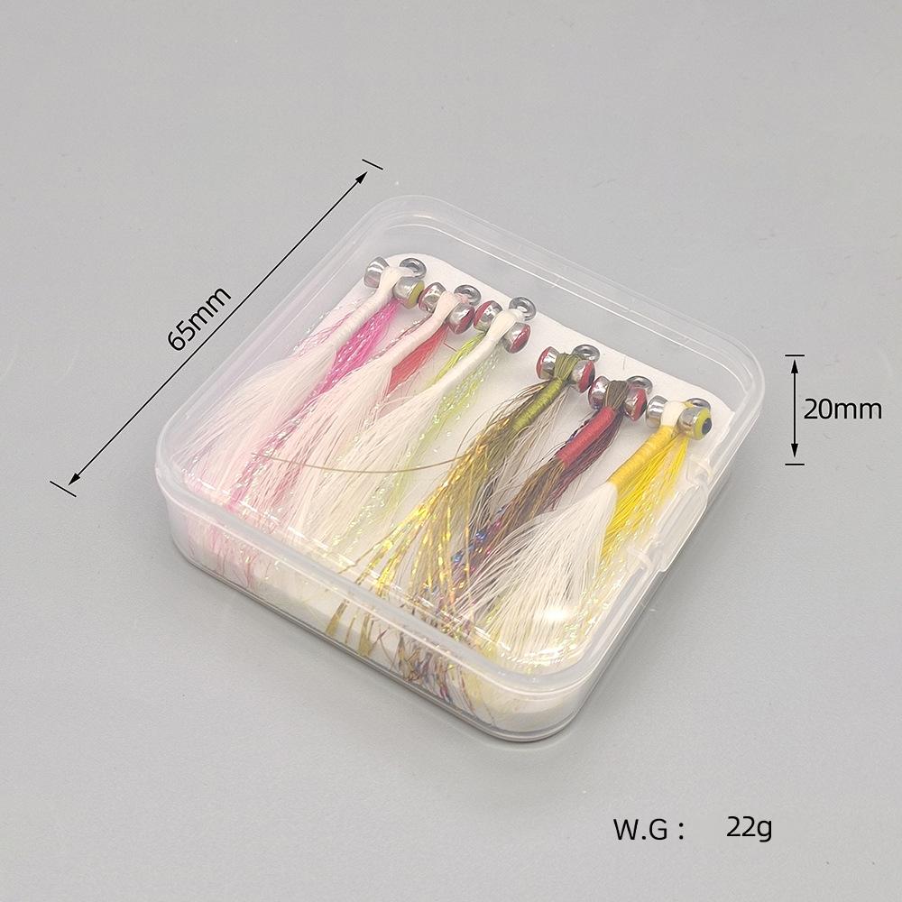 Sunflower Crazy Charlie Minnow Streamer Fly Fishing Flies, Hand‑Tied Artificial Streamer Lure for Trout, Pike, Bass Freshwater & Saltwater Fly Fishing thumb 2