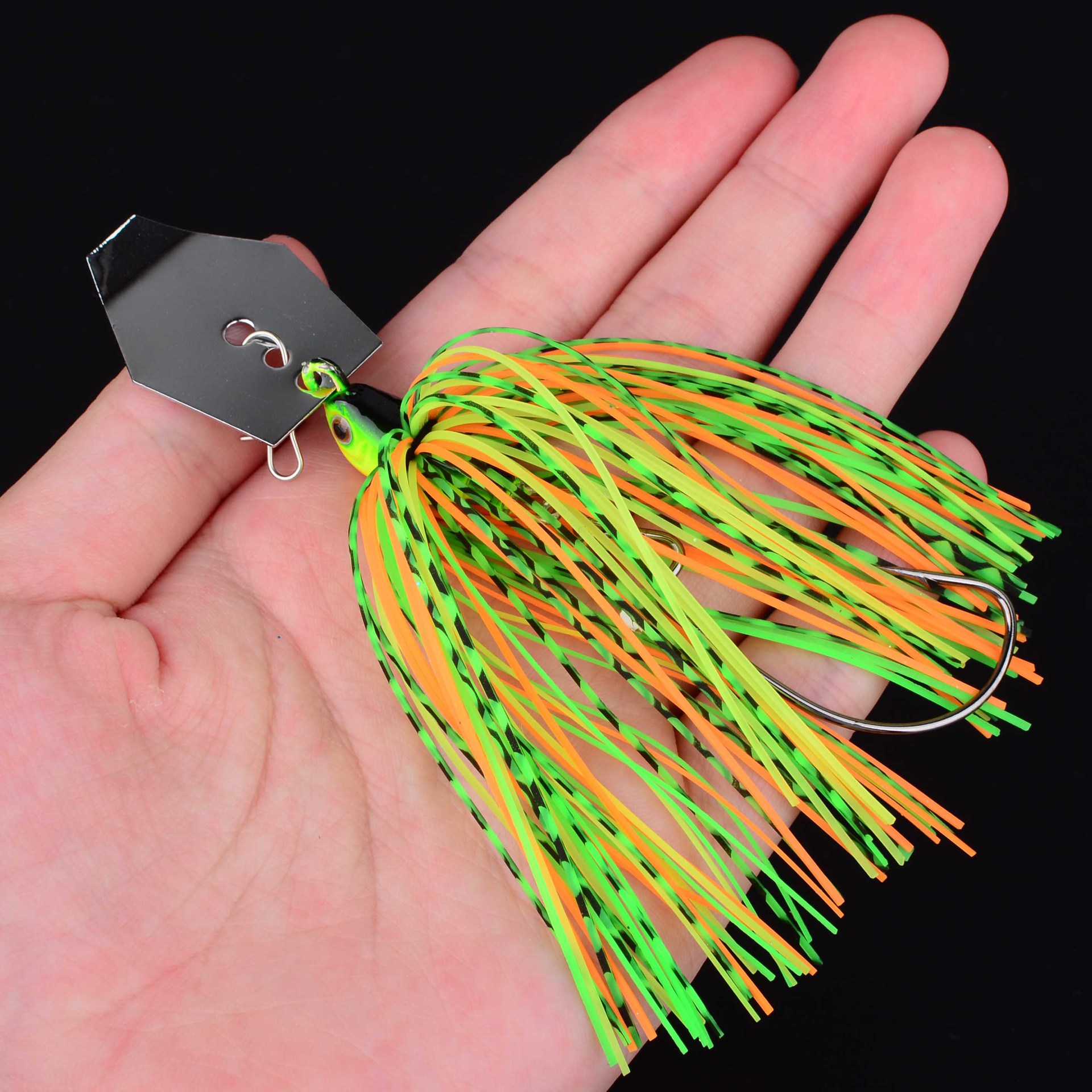 Sunflower Chatter Bait Buzz Lure 9cm 12.5g Anti-Hang Spinner Jig For Bass Fishing thumb 8