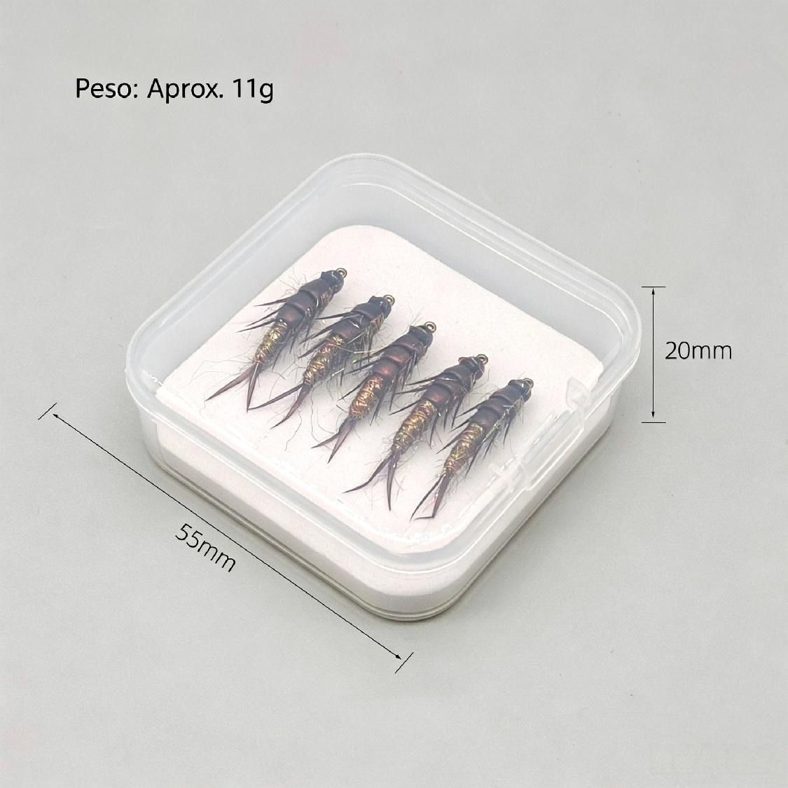 LF651 Stonefly Nymph Fly Fishing Flies | Hand Tied Trout Nymph Lures thumb 1