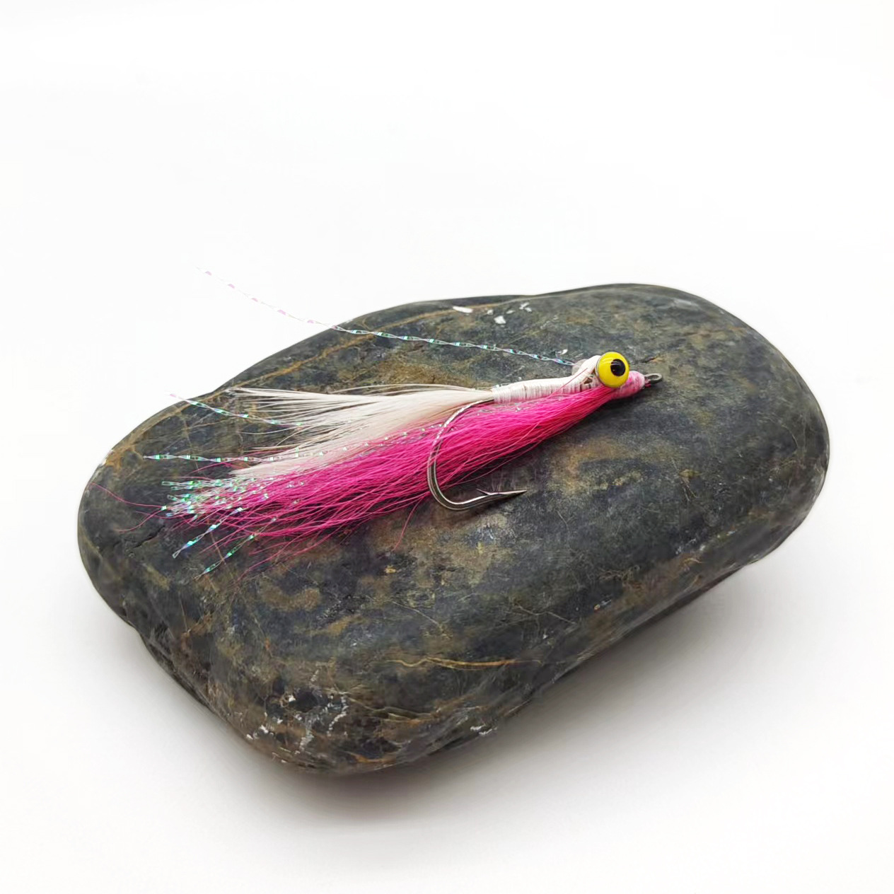Sunflower Crazy Charlie Minnow Streamer Fly Fishing Flies, Hand‑Tied Artificial Streamer Lure for Trout, Pike, Bass Freshwater & Saltwater Fly Fishing