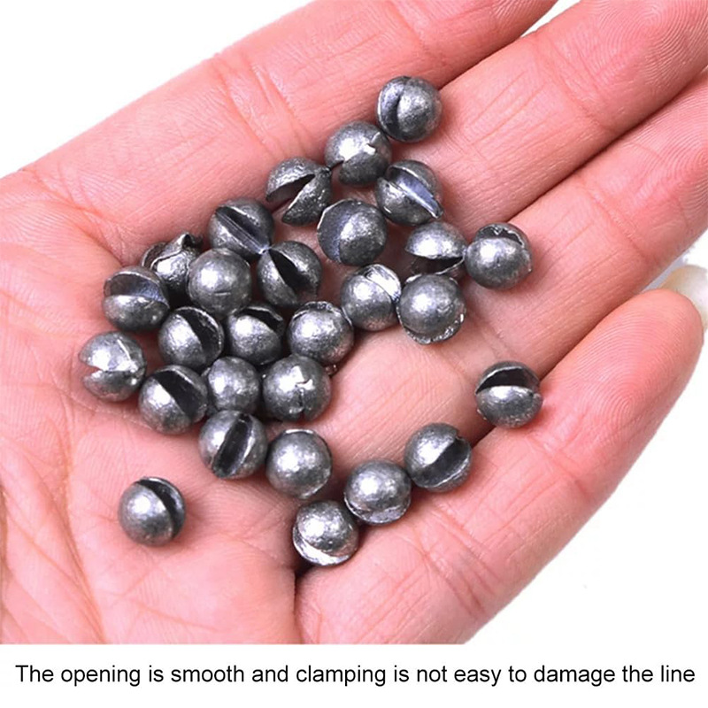 Sunflower Open Crimp Lead Sinkers Micro Fishing Split Shot Weights thumb 1