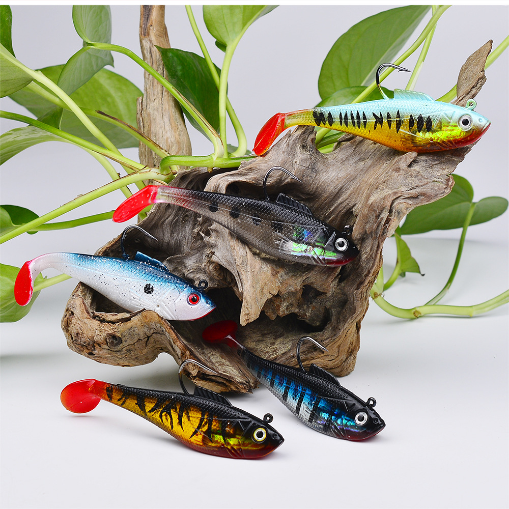 Lead Weighted T-Tail Soft Fishing Lure thumb 14