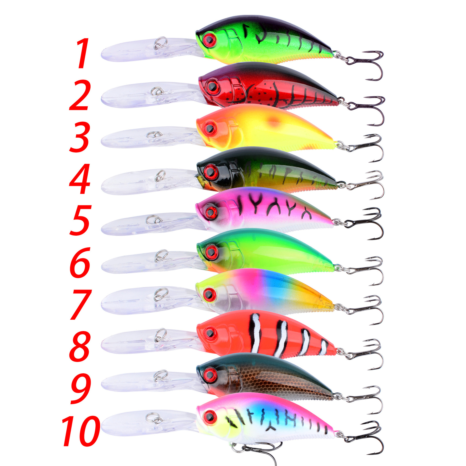 Sunflower Deep Diving Crankbait Hard Lure, Long Cast Minnow Bait thumb 3