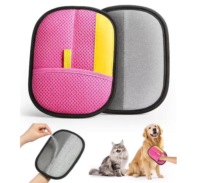 Sunflower Static Pet Hair Removal Glove, Dog & Cat Grooming Bath Massage Mitt thumb 5