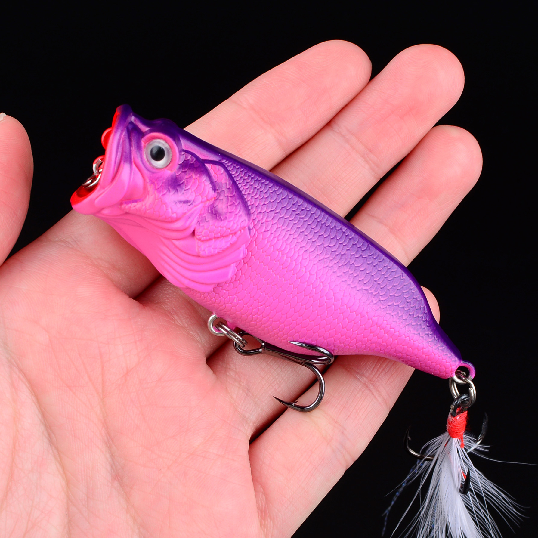 Sunflower Sinking Popper Fishing Lure Long Cast Topwater Hard Bait For Bass & Culter thumb 7
