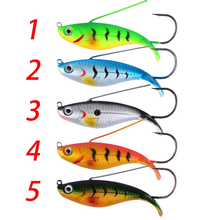 Sunflower Single Hook VIB Metal Lure 9cm 19.5g Anti-snagging Hard Bait thumb 3