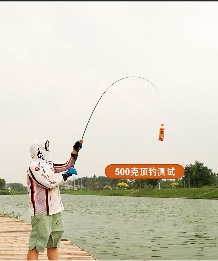 Sunflower Carbon Slide Float Lure Rod, Ultra Light Fishing Rod With Solid Wood Handle & Big Guides thumb 9