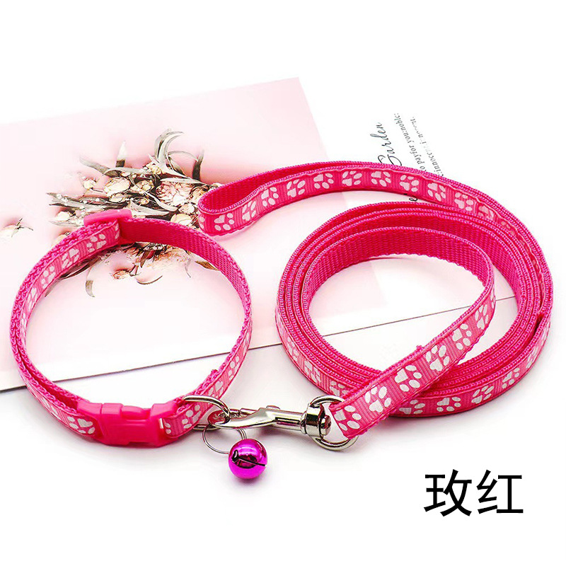 Paw Print Pet Collar & Leash Set thumb 5