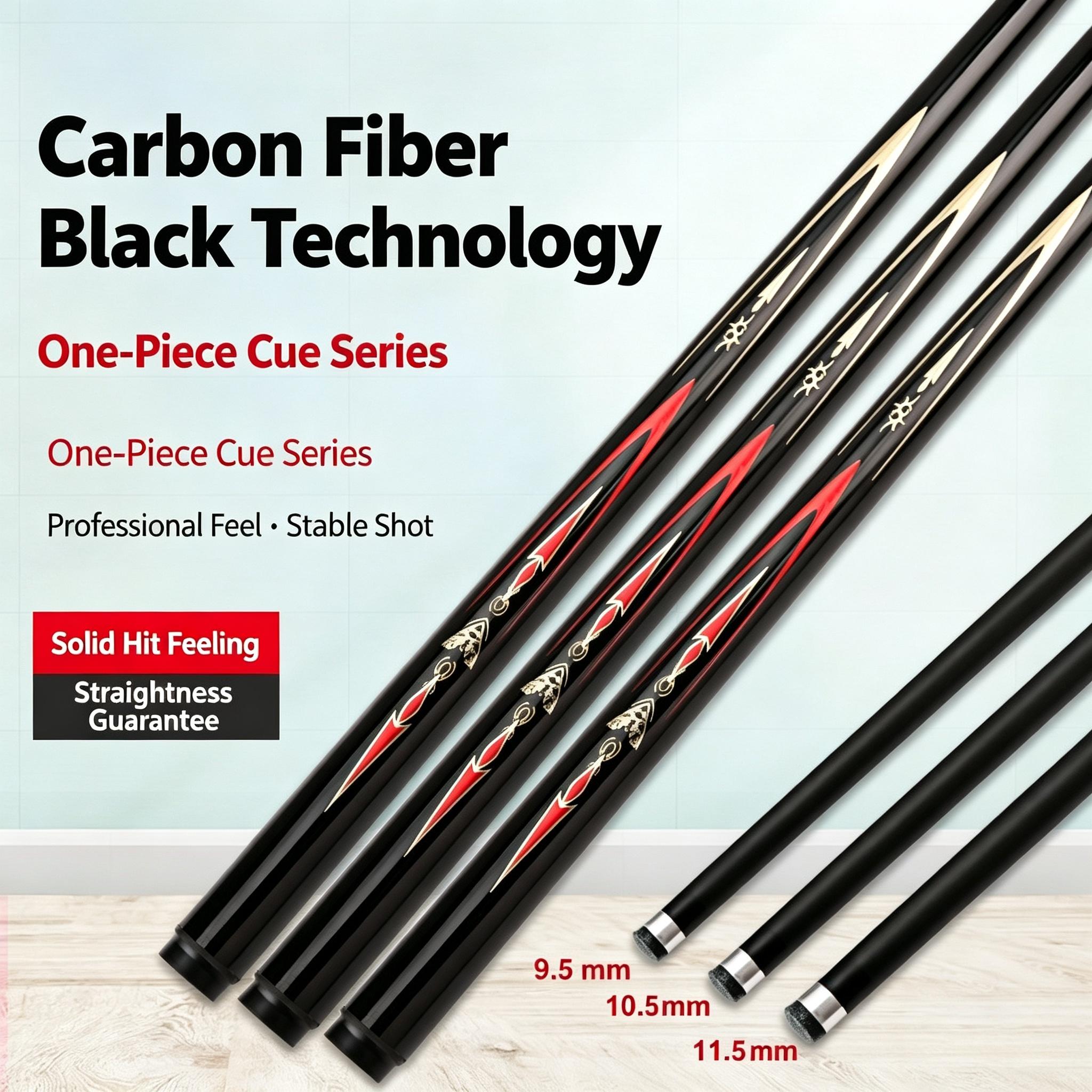 Sunflower One-Piece Carbon Fiber Billiard Pool Cue 145cm Small Tip Billiard Stick thumb 5
