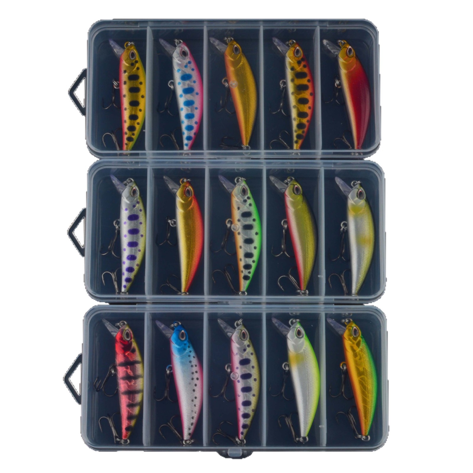 Sunflower 5Pcs Sinking Tiny Minnow Lure Box Set 5.5cm 5g Twitch Sinking Micro Fishing Lures thumb 4