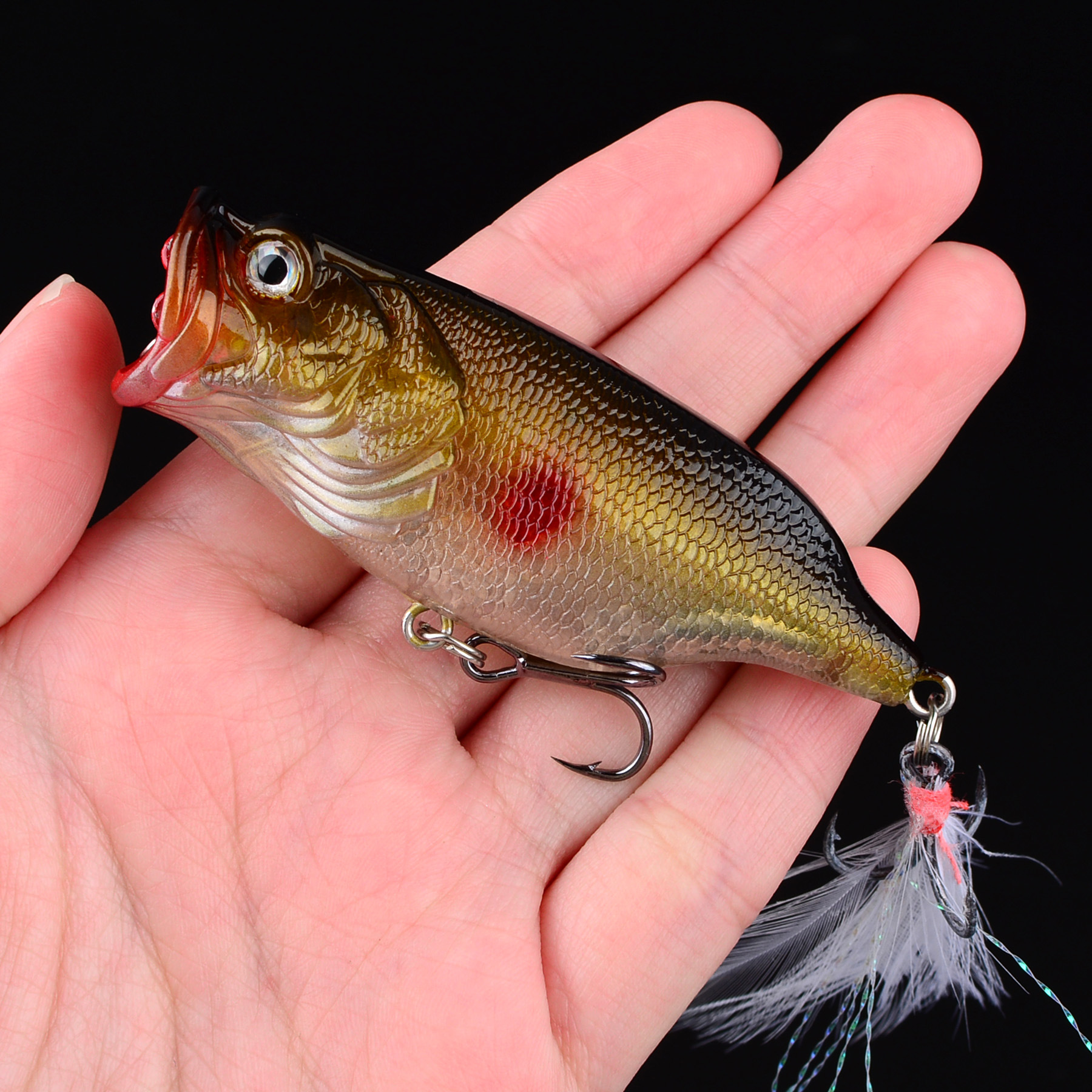 Sunflower Sinking Popper Fishing Lure Long Cast Topwater Hard Bait For Bass & Culter thumb 8