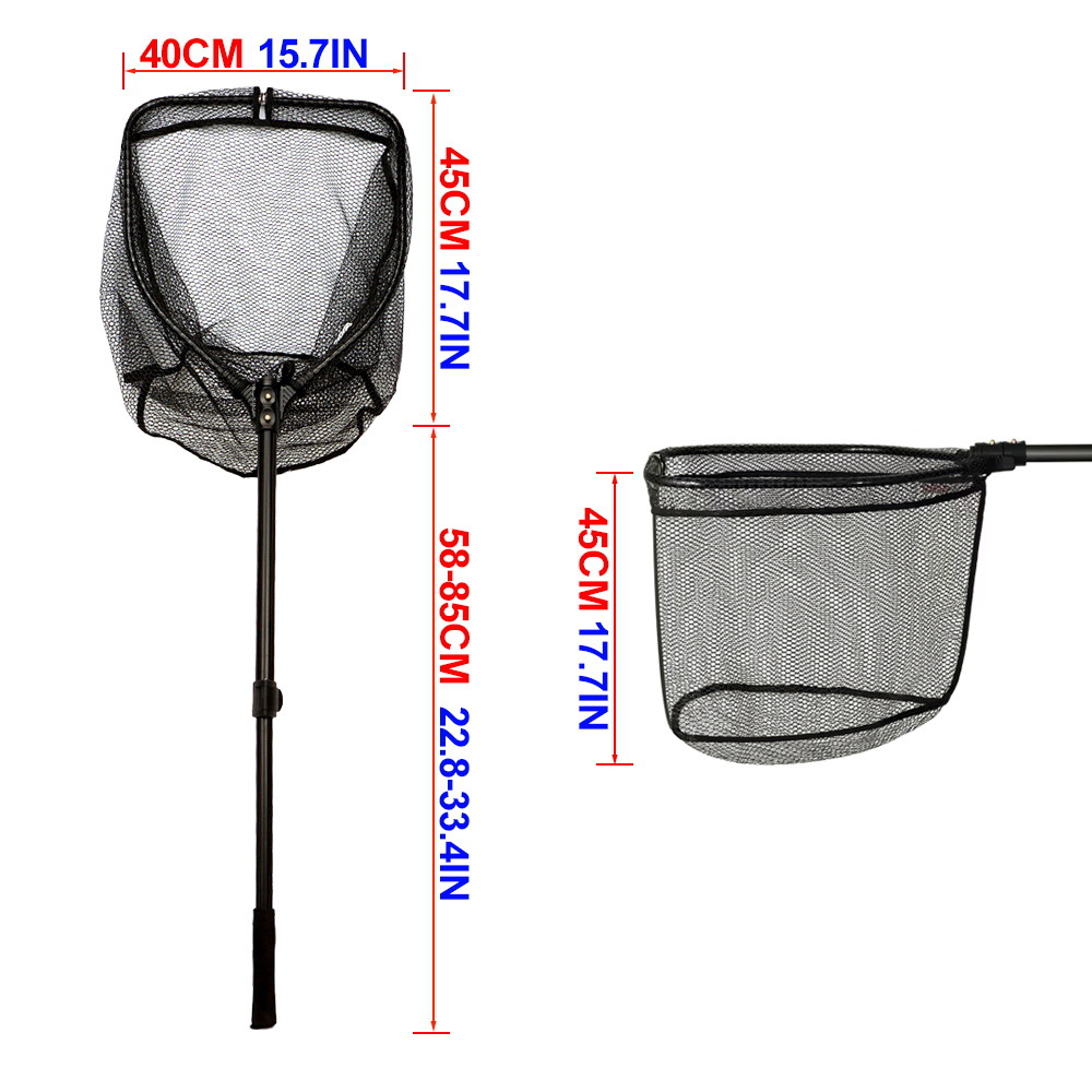 Sunflower Portable 130cm Aluminum Folding Telescopic Fishing Landing Net thumb 1