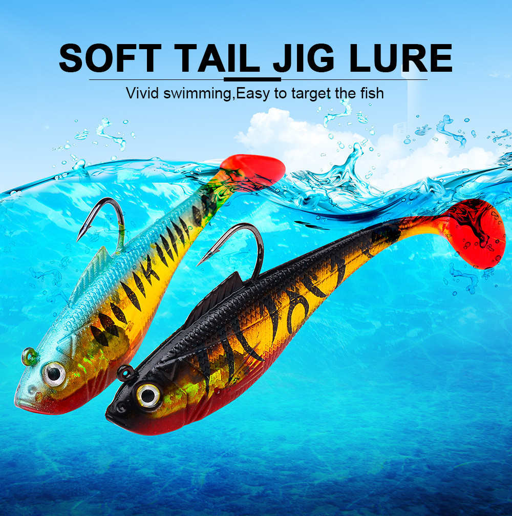 Lead Weighted T-Tail Soft Fishing Lure thumb 8