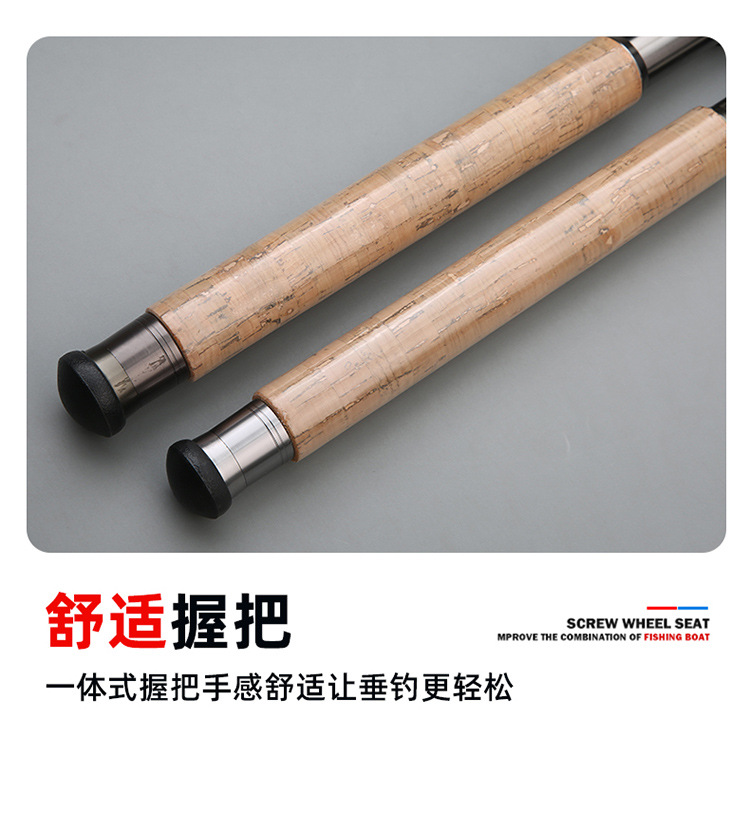 Sunflower Telescopic Sea Fishing Rod, Fiberglass Hard Power Casting Rod 2.1m~3.9m thumb 6
