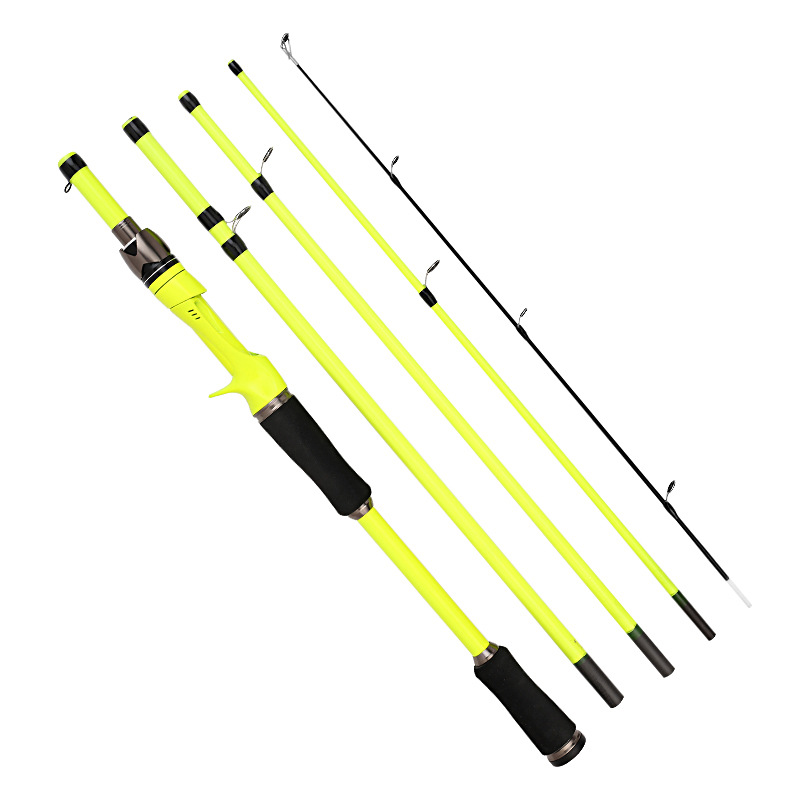Sunflower 4 Sections Portable Carbon Lure Rod, Travel Fishing Rod 1.8M / 2.1M