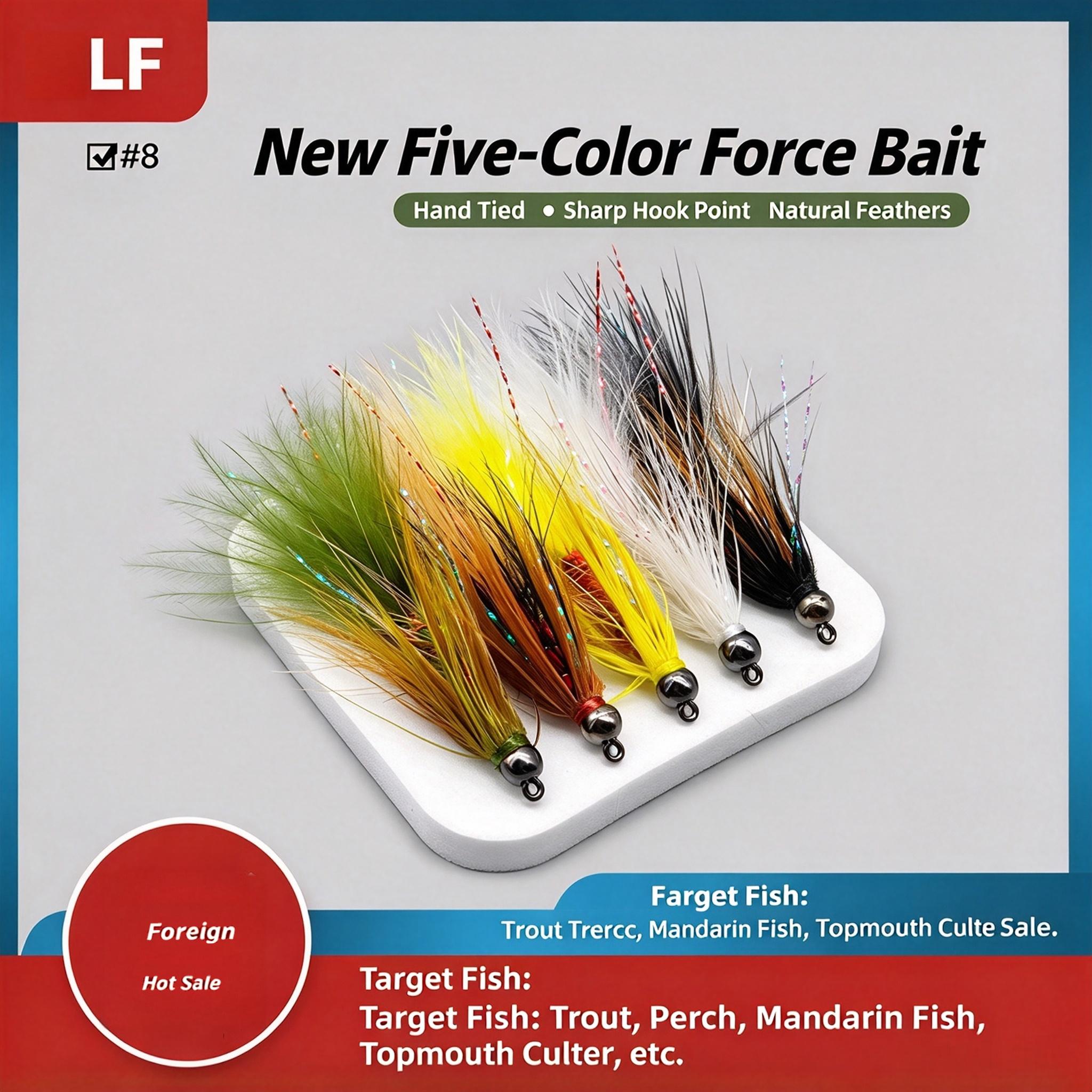 Sunflower Power Mynah Streamer Fly Fishing Flies, Hand Tied Feather Artificial Streamer Lure for Trout, Bass Freshwater Fly Fishing thumb 3