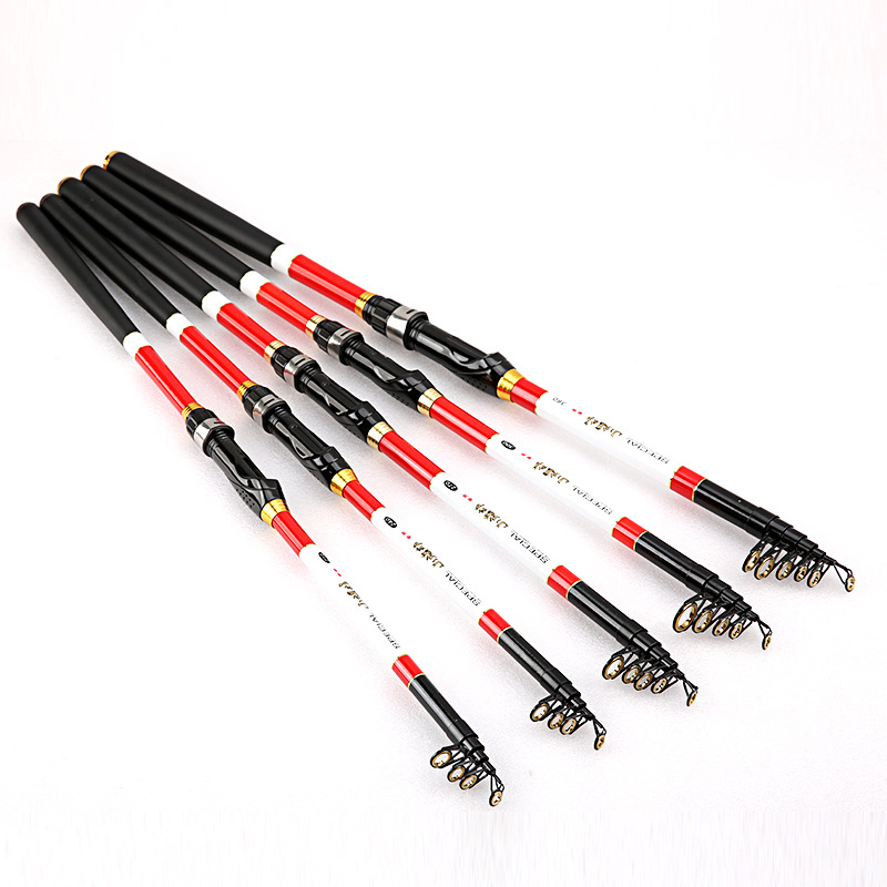 Sunflower Carbon Telescopic Fishing Rod, Soft Action Rock Fishing Rod 2.1m 2.4m 2.7m 3.0m 3.6m thumb 2