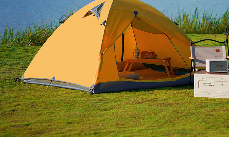 Sunflower Lightweight Mountaineering Tent, Rainproof Silicon Coated Nylon Double Layer Camping Tent thumb 10
