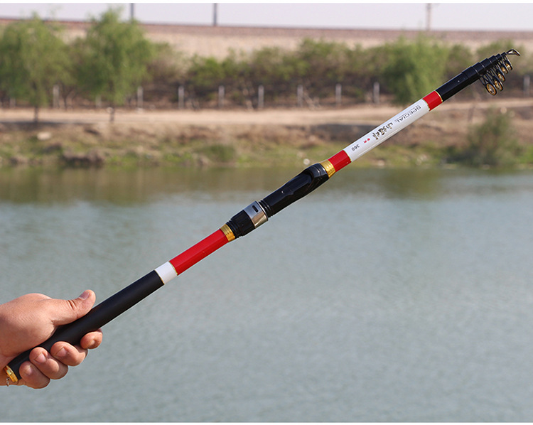 Sunflower Carbon Telescopic Fishing Rod, Soft Action Rock Fishing Rod 2.1m 2.4m 2.7m 3.0m 3.6m thumb 25