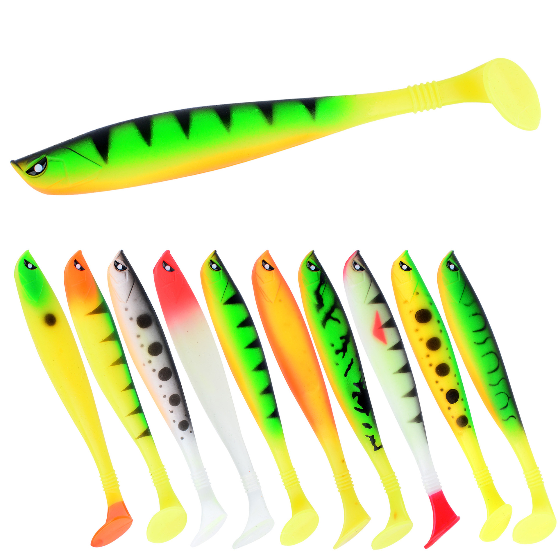 Sunflower T-Tail Soft Fishing Lure 12cm/9g Saltwater & Freshwater Bait