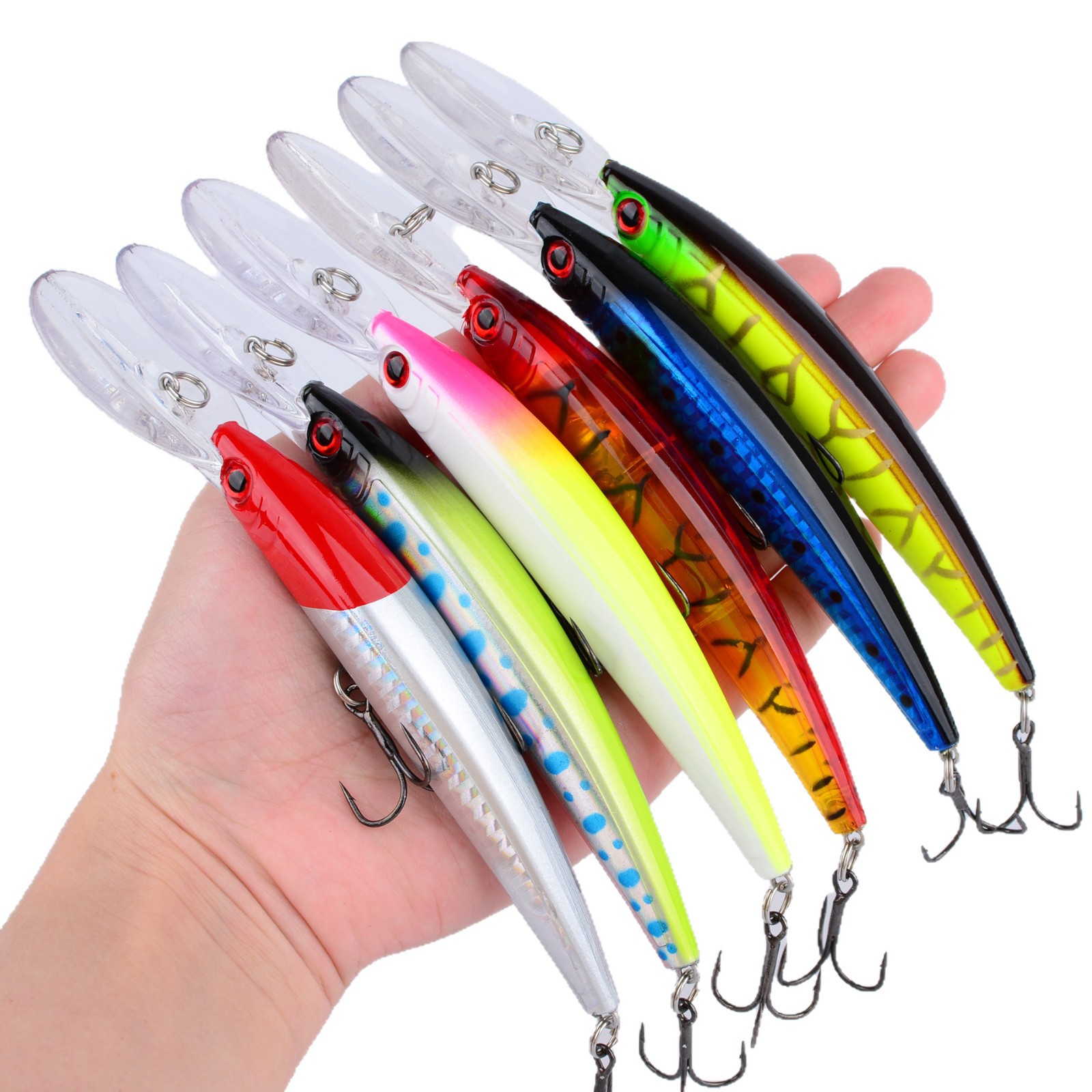 Long Bill Floating Minnow Lure 15cm 16g Hard Fishing Lure For Bass Pike thumb 4