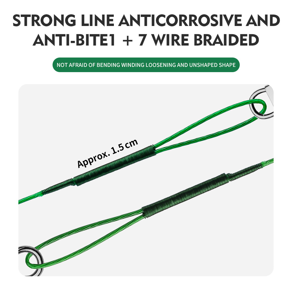 Sunflower Stainless Steel Anti-Bite Lure Wire Leader With Swivel Snap thumb 6