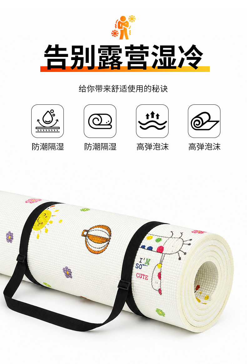 Sunflower XPE Double Sided Aluminum Film Camping Roll Mat, Waterproof Moisture Proof Tent Pad thumb 7