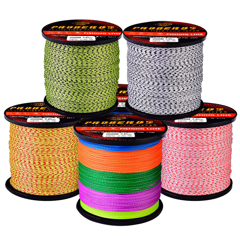 Sunflower 8 Strands 2000M Braided PE Fishing Line, Main Line For Sea & Lure Fishing