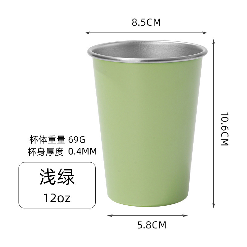 Rimmed 304 Stainless Steel Pint Cup thumb 13