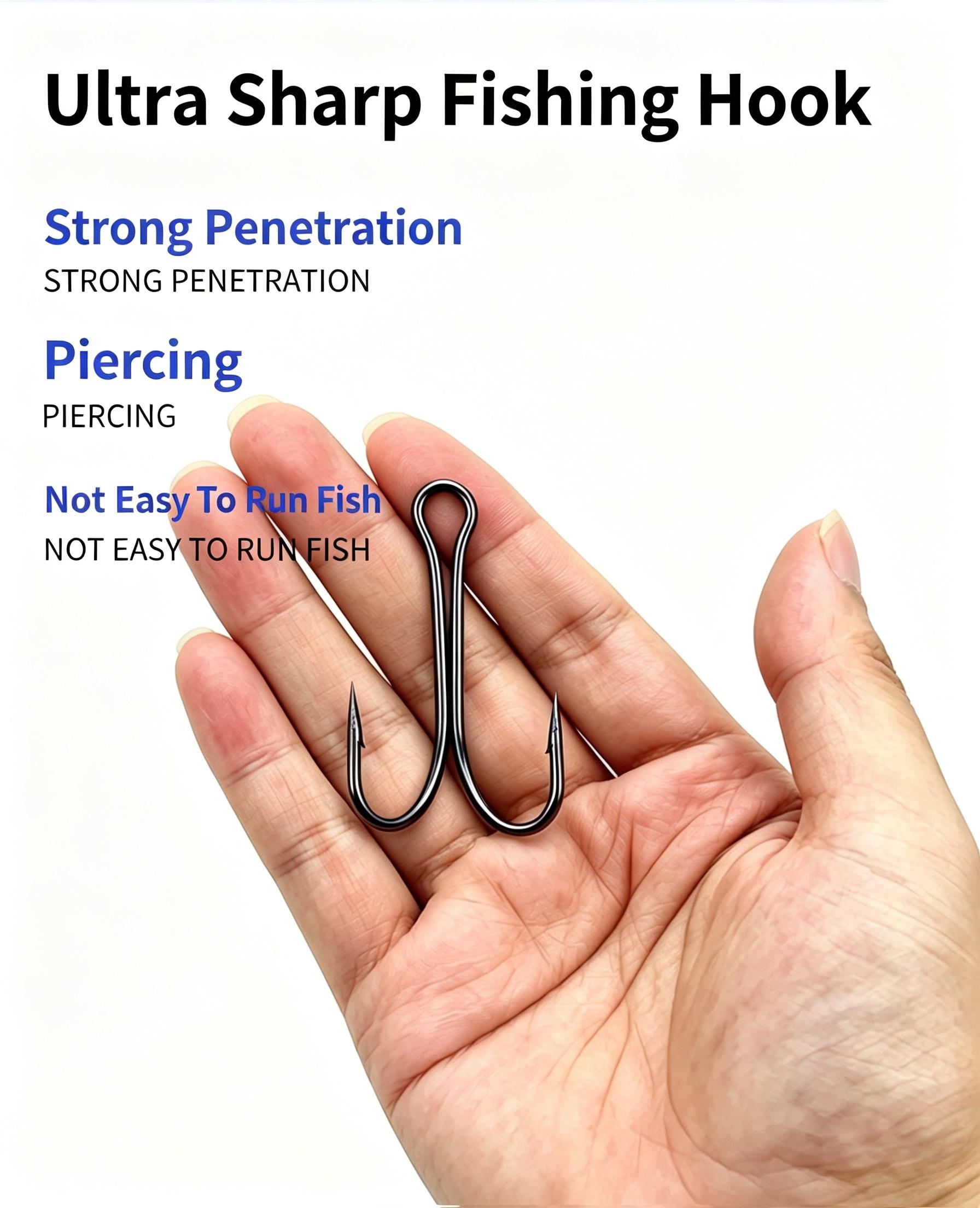 Sunflower 7826 Twin Double Fishing Hooks Lure Treble Alternative Hooks thumb 7